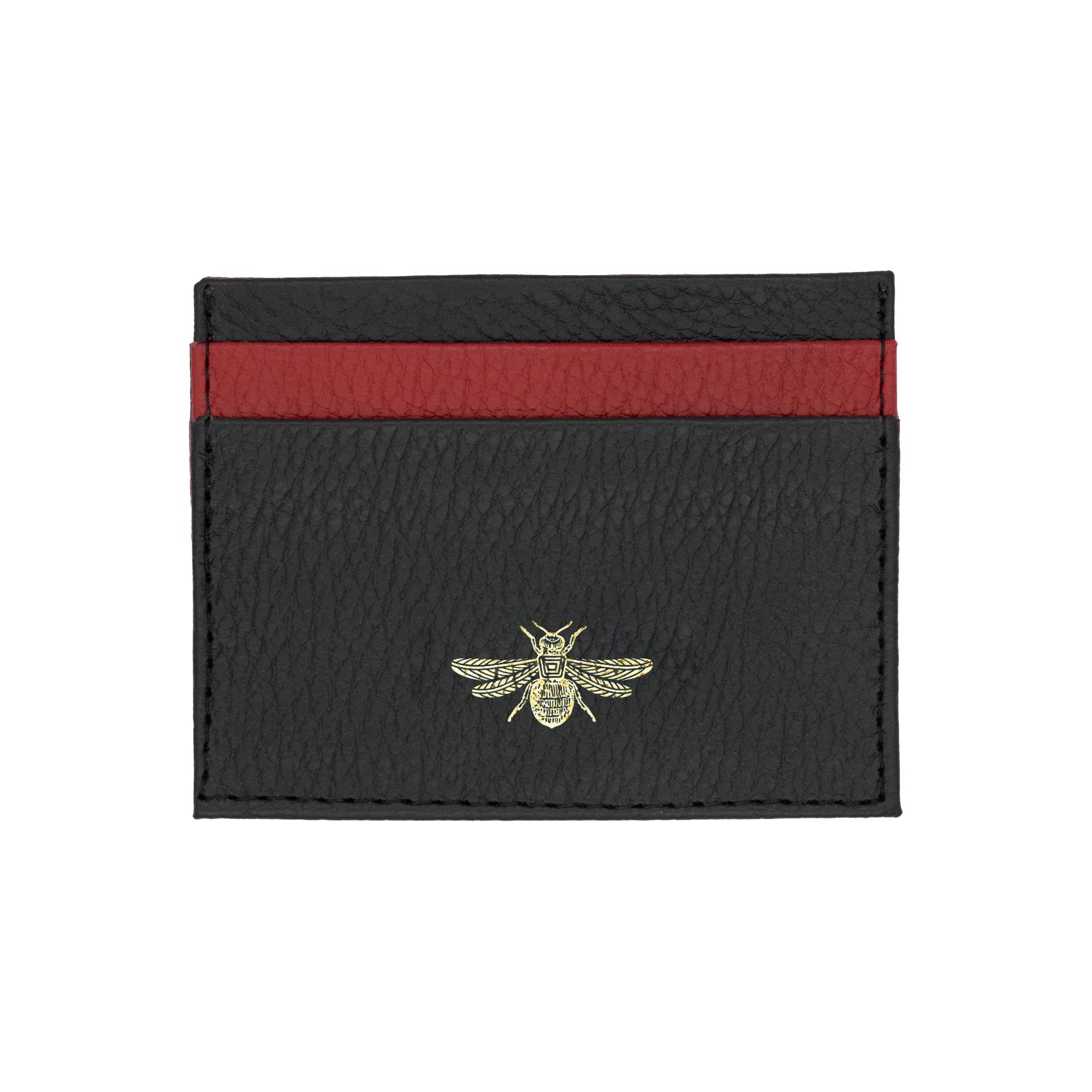 Tarjetero Grabado Abeja bicolor Negro/Rojo | A: Tarjetero | Scribanus