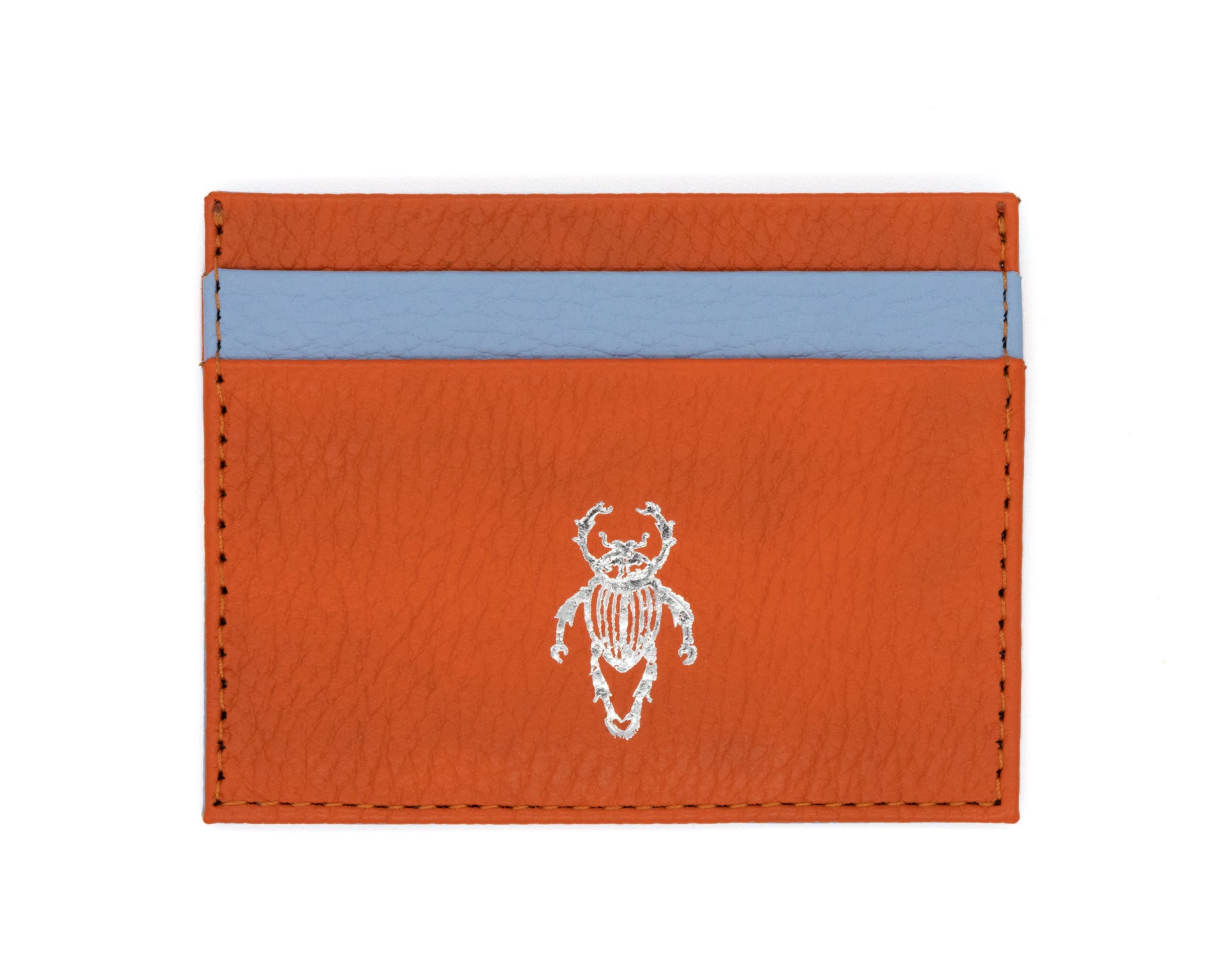 Tarjetero Grabado Escarabajo bicolor