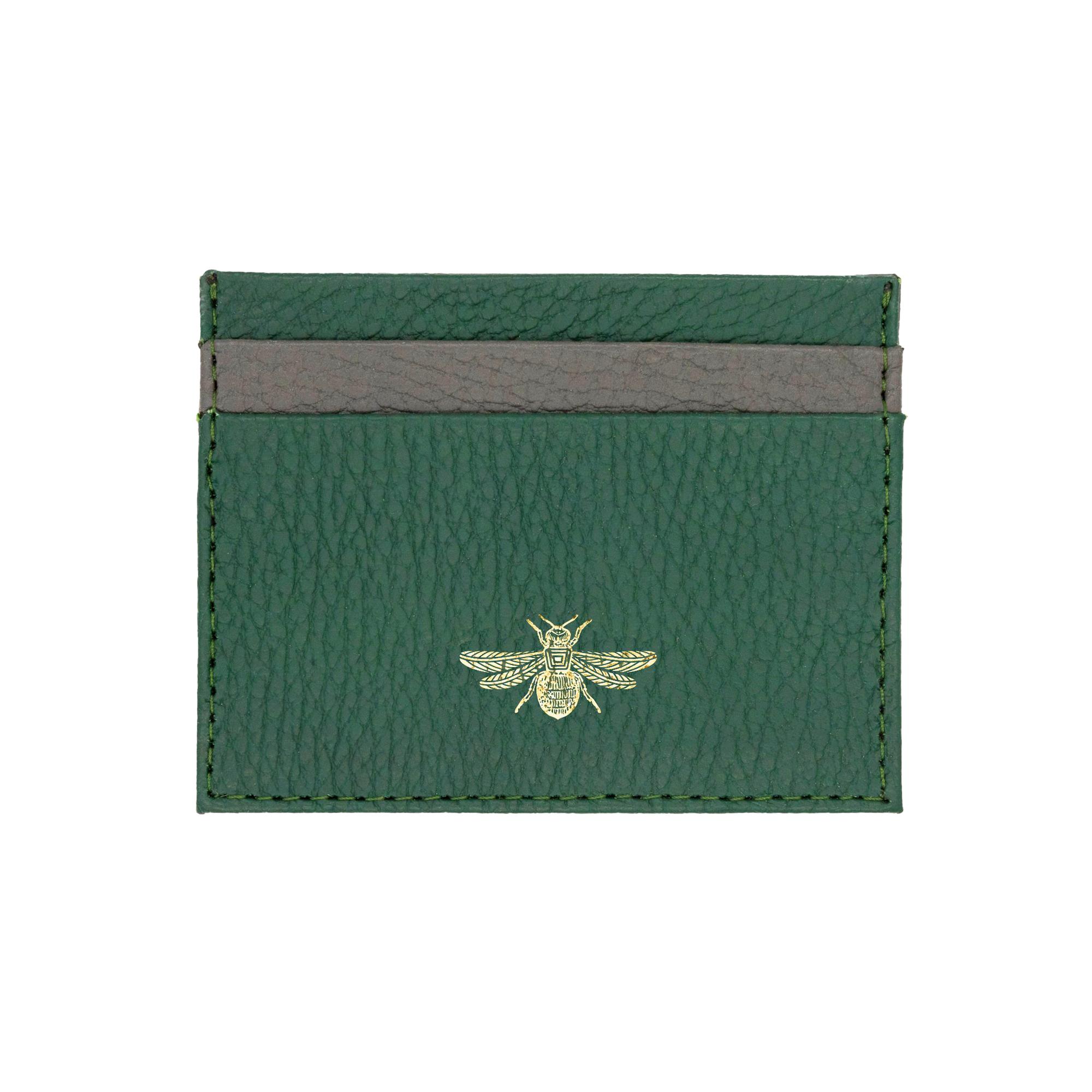 Tarjetero Grabado Abeja bicolor Negro/Rojo