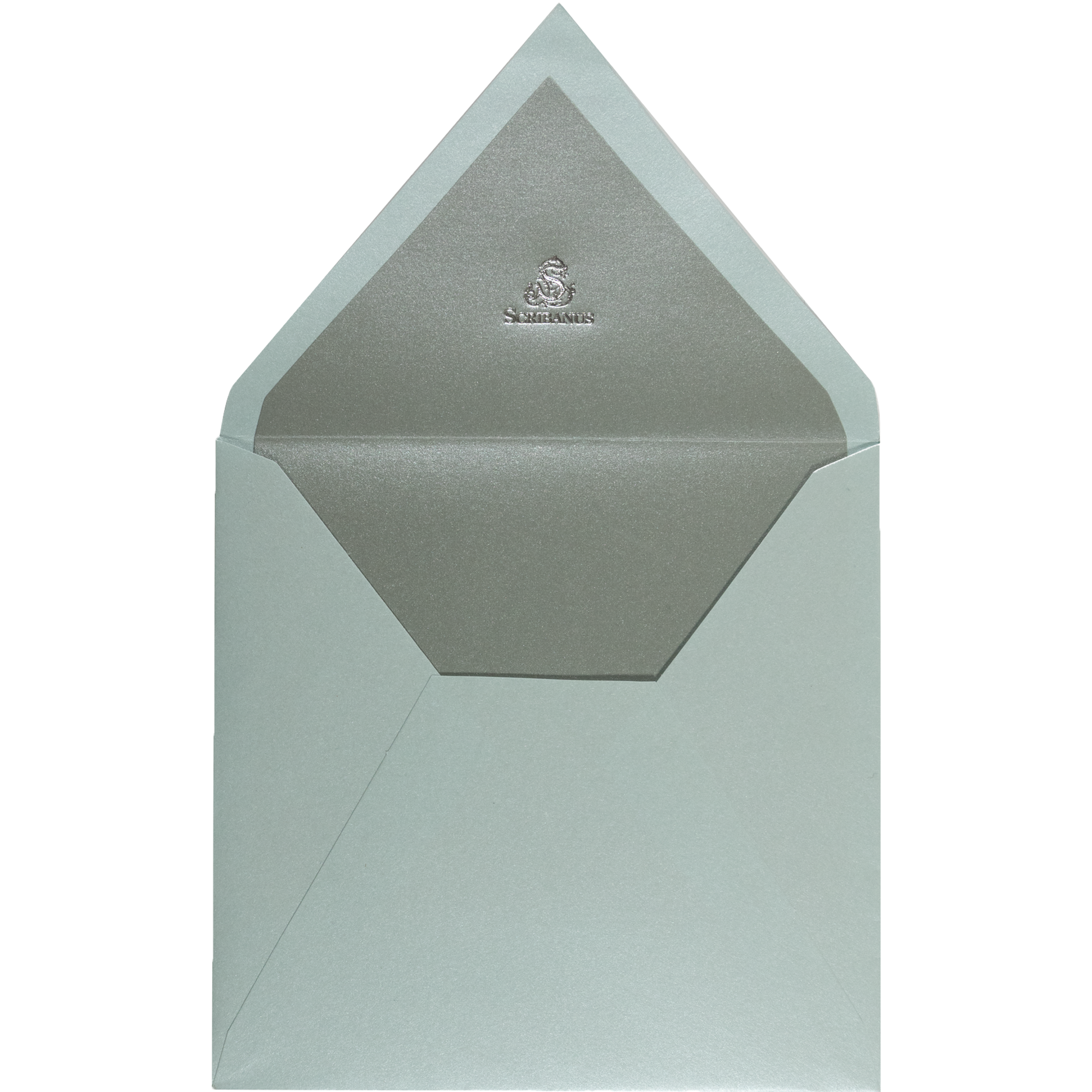 Sobre Azul Cielo grande Forro Plata