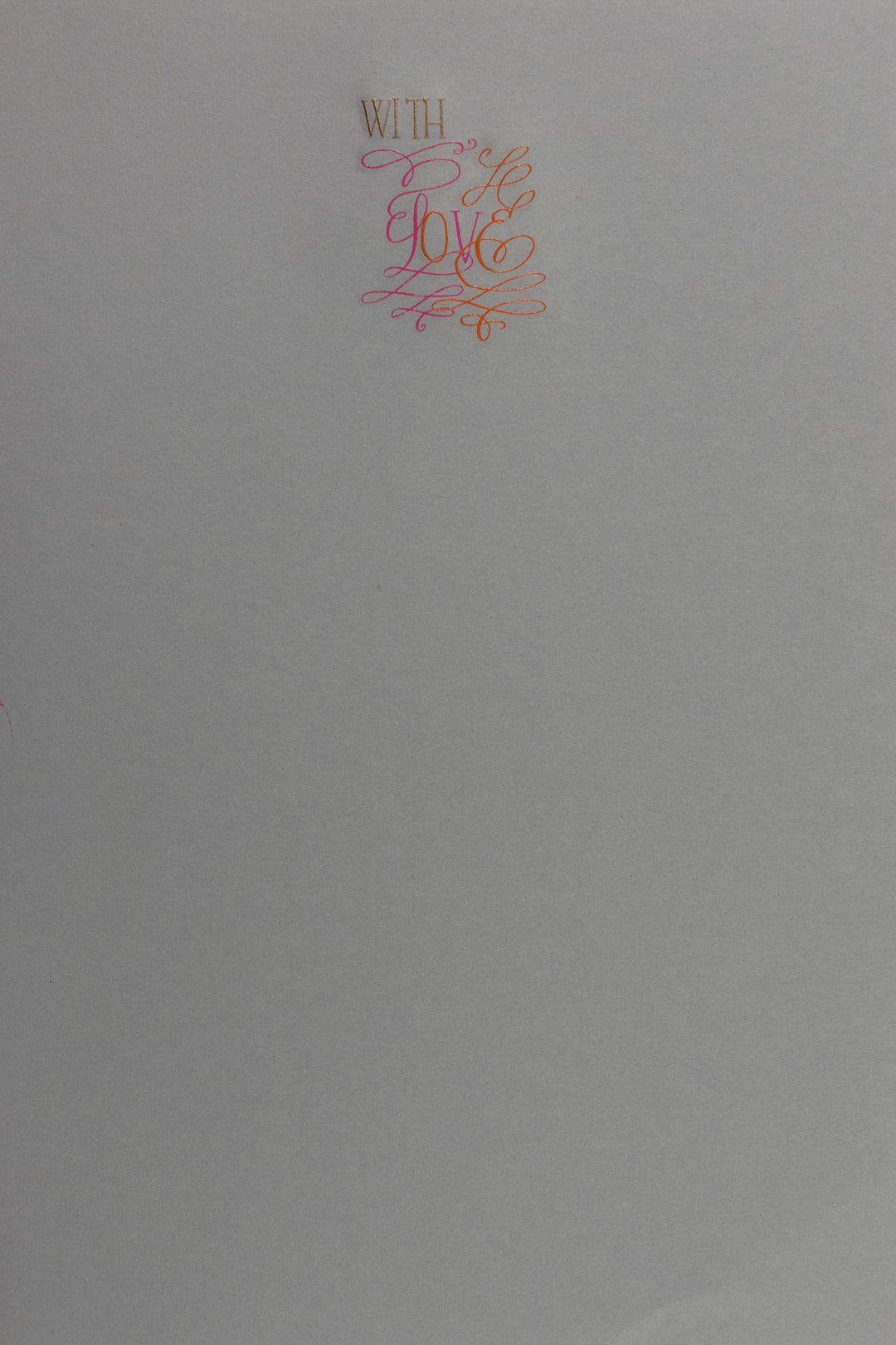 Hoja Media Carta "With Love"