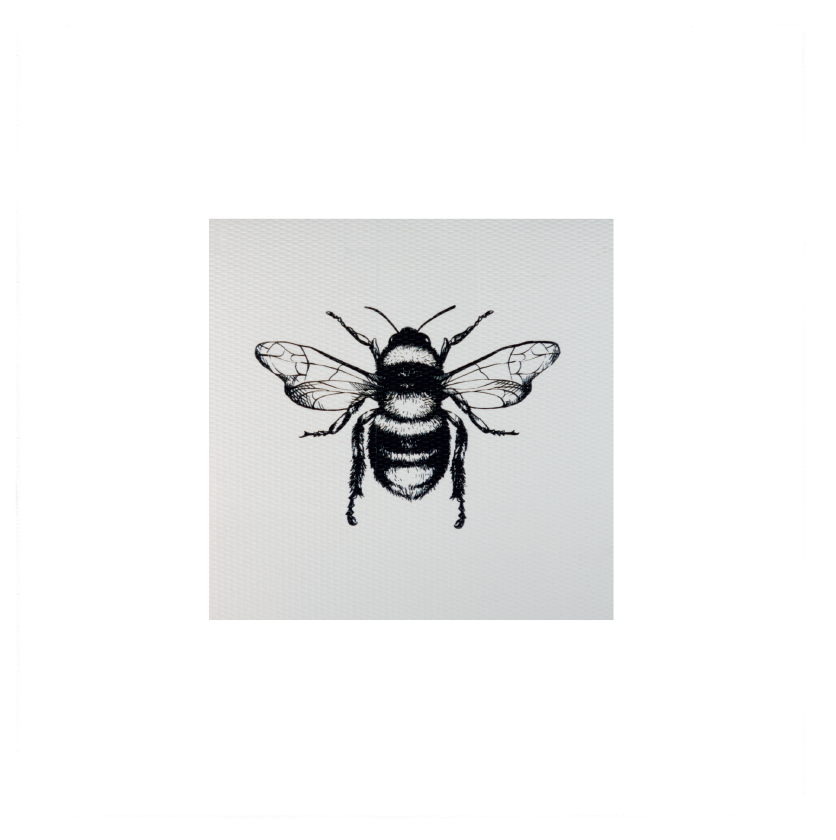 Tarjeta Abeja B/N Mini