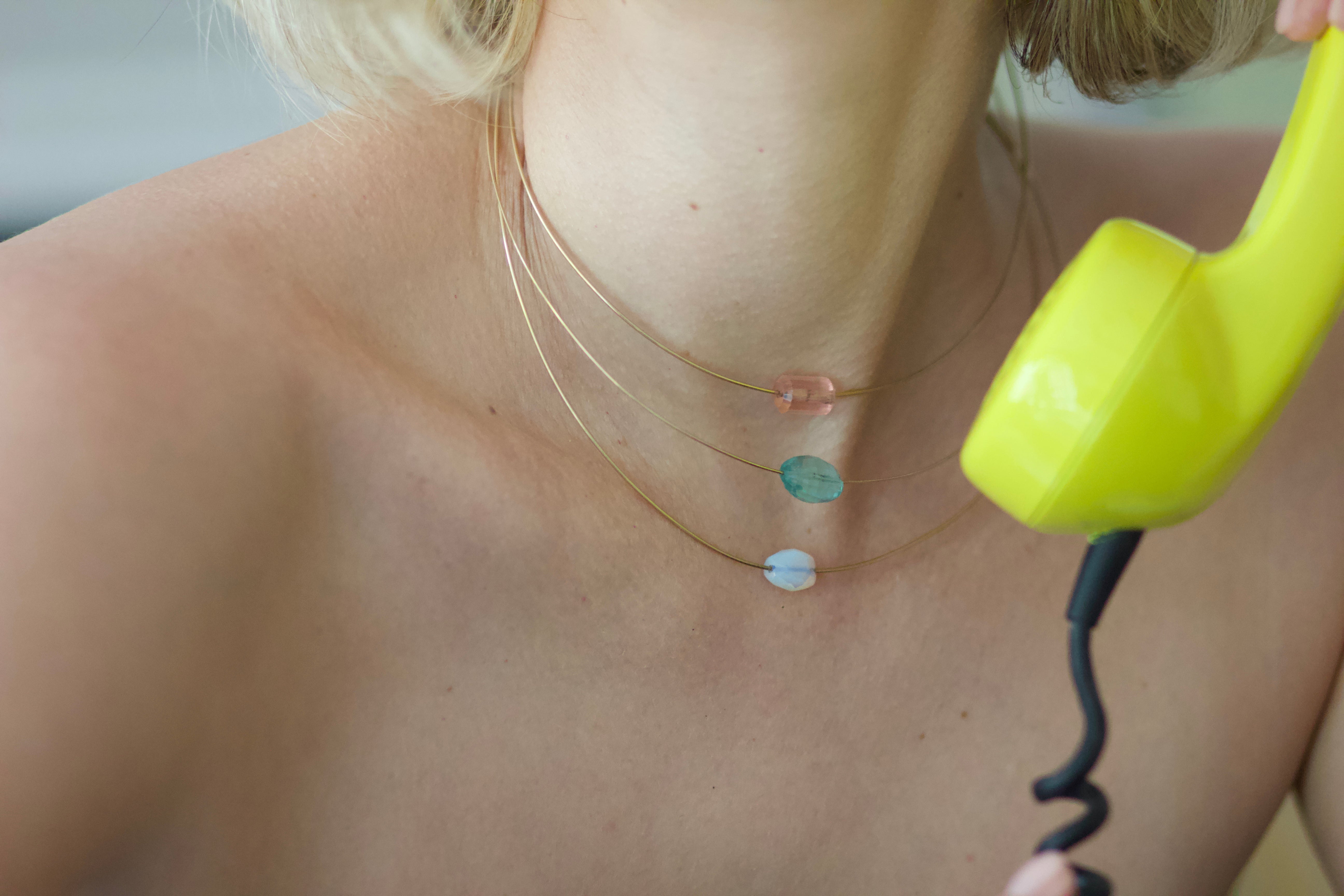 Crystallis Gargantilla Agua Marina