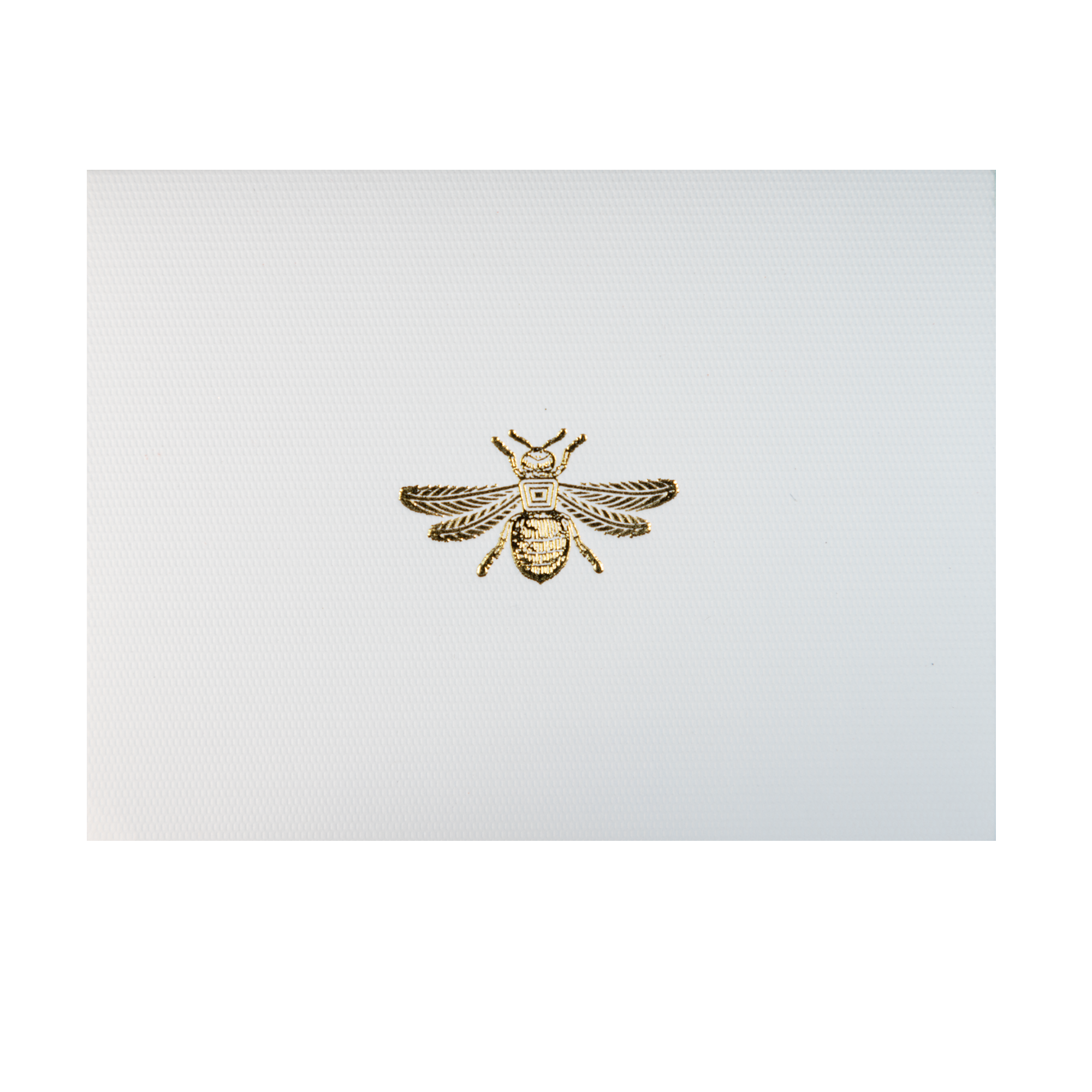 Tarjeta Abeja Mediana doble beige