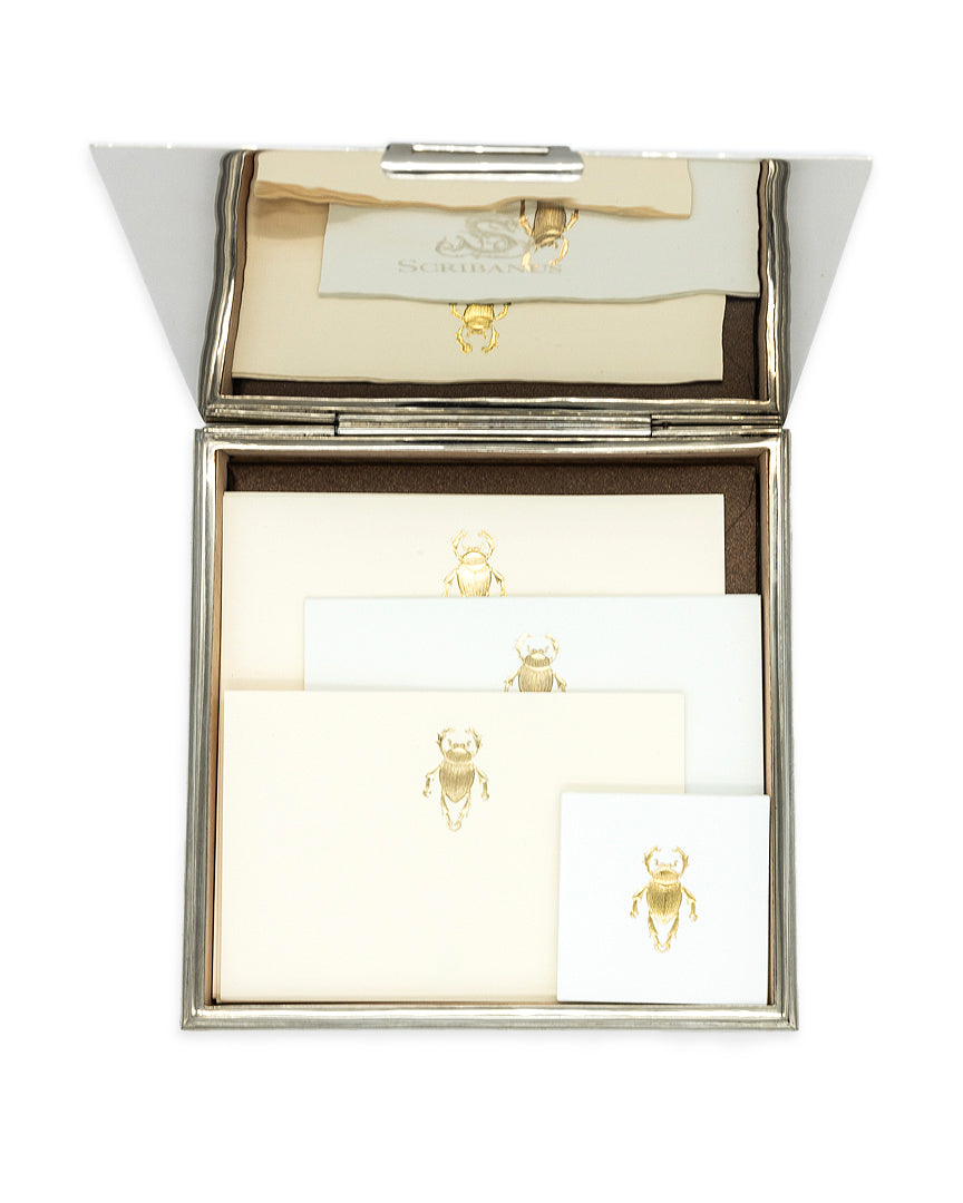 Caja Baño Plata Escarabajo