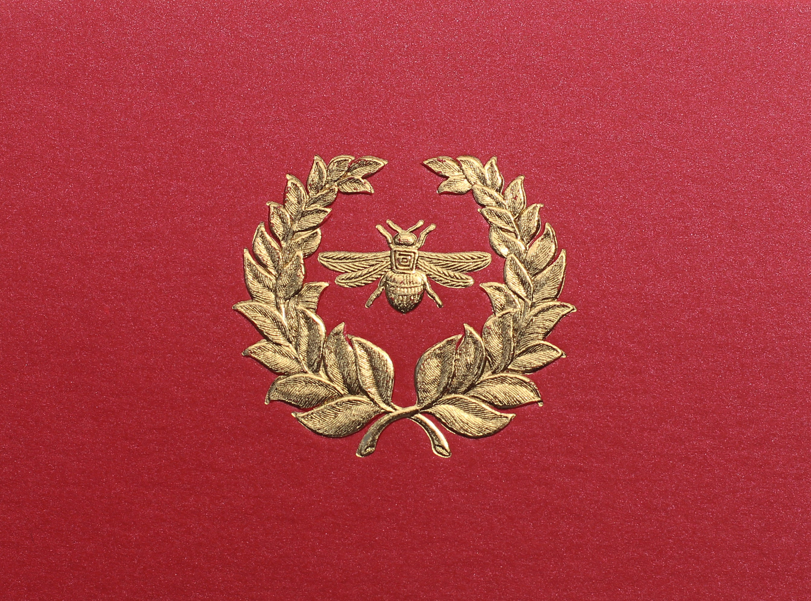 Caja Vidrio Chica Abejas Tarjetas y Sobres