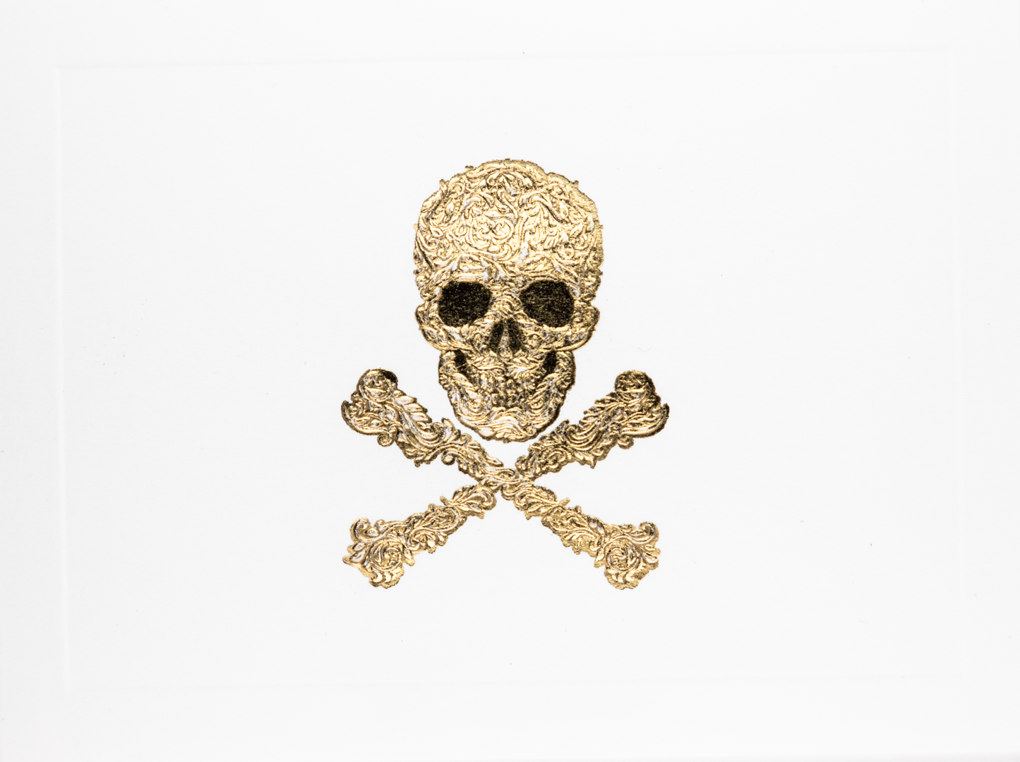 Caja Vidrio Alta Calavera Tarjetas y Sobres