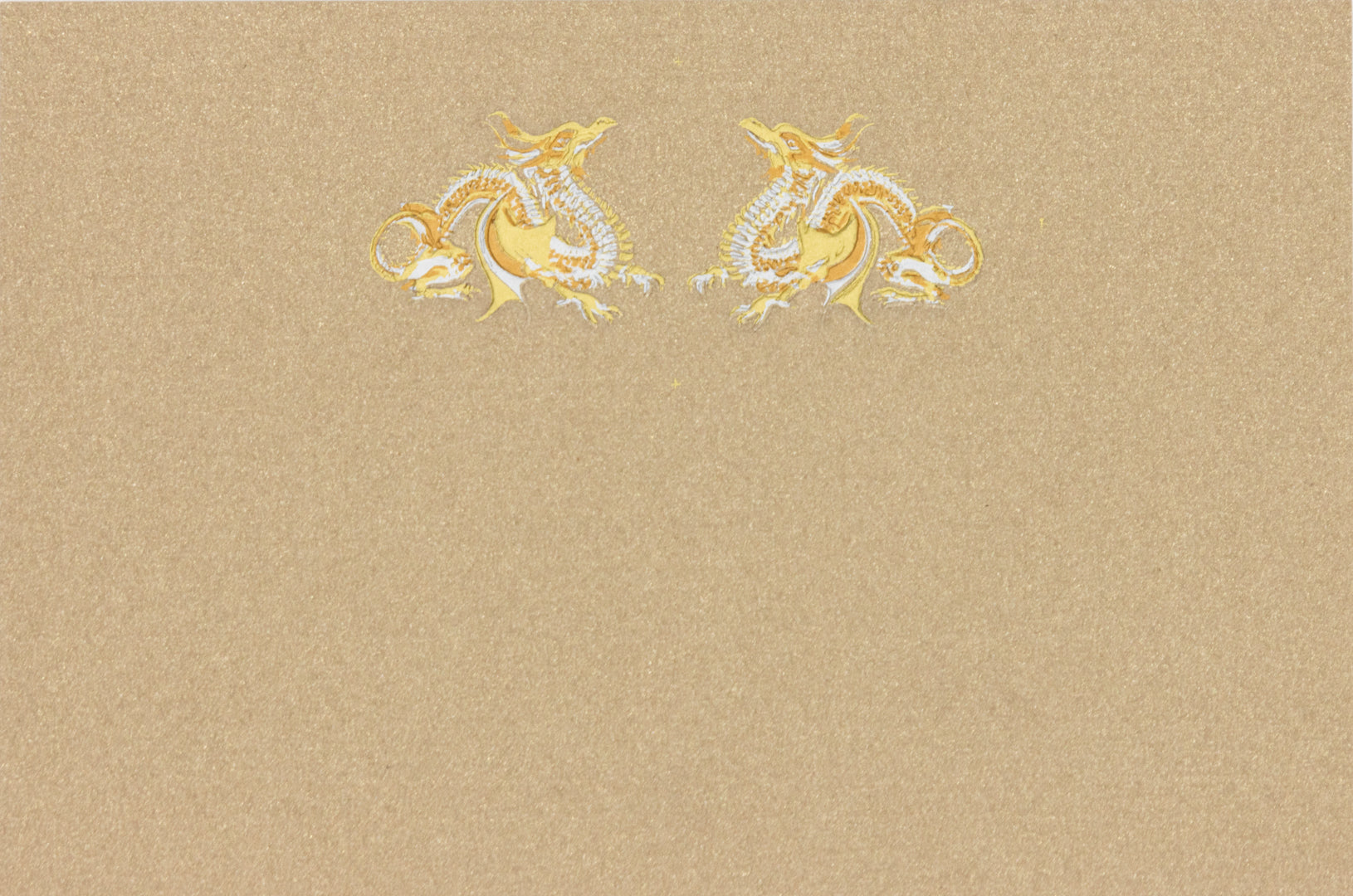 Producto Ready to wear/Listo para llevar -Tarjeta Mediana Sencilla (13 x 9 cm) Modelo DRAGîN en grabado artistístico en alto relieve con tintas metálicas brillantes. Todo elaborado artesanalmente a mano por nuestro equipo de grabadores profesionales. En papeles de alta calidad lisos o texturizados. Hecho a mano en México
Paquete con 10 piezas