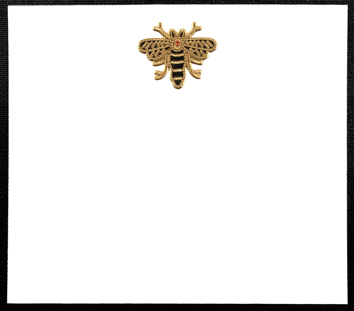 Producto Ready to wear/Listo para llevar -Tarjeta Grande Sencilla (15 x 15 cm) Modelo ABEJA en bordado y serigrafía. Elaborado artesanalmente a mano. En papeles de alta calidad lisos o texturizados. Hecho a mano en México Paquete con 10 piezas.