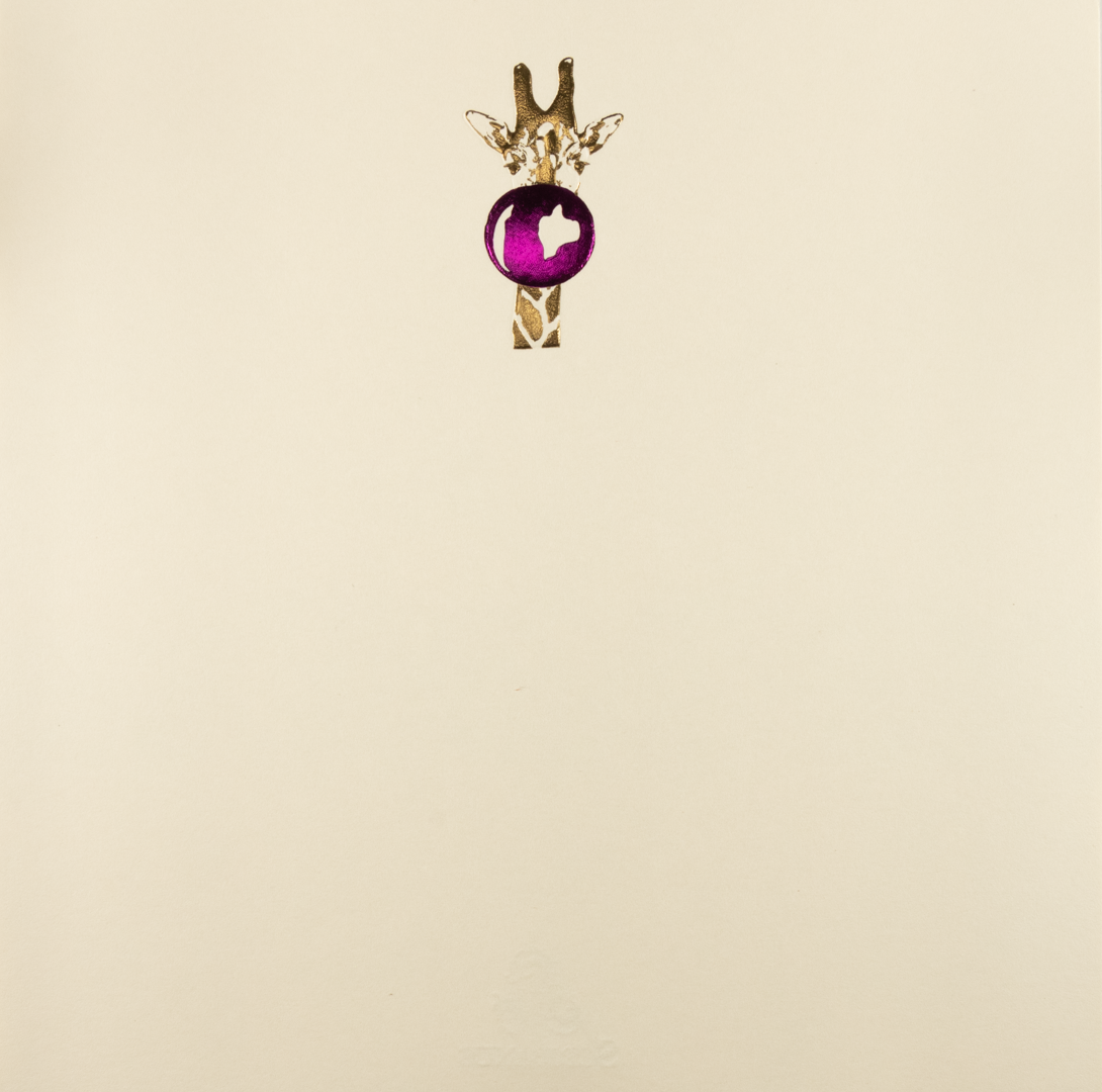 Caja Baño Plata Jirafa