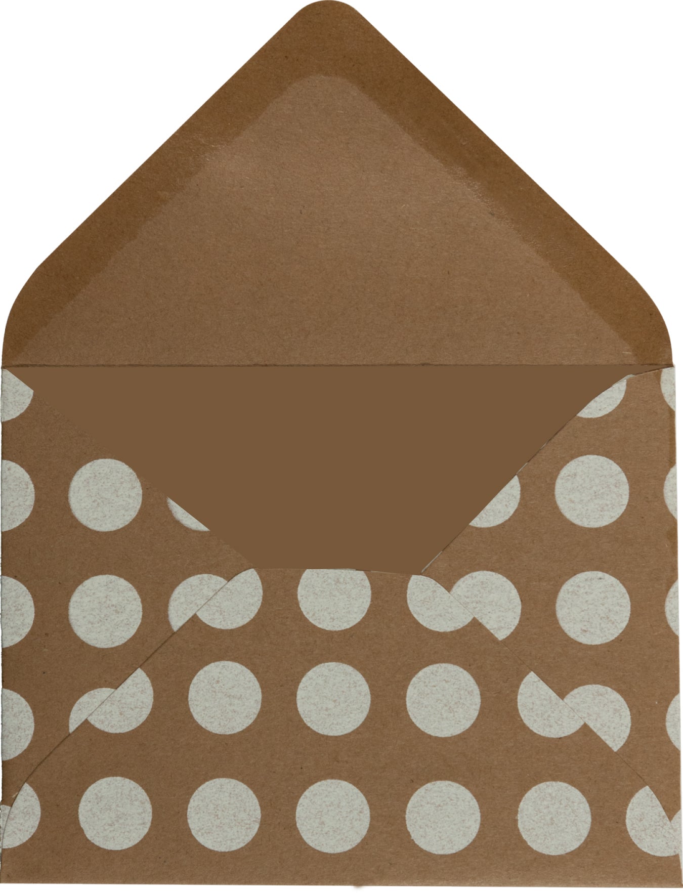 Producto Ready to wear/Listo para llevar - Sobre Chico Serigrafía(10.5 x 8 cm). Modelo Kraft con Polka Dots (lunares) Blancos. Elaborados artesanalmente a mano En papeles de alta calidad lisos o texturizados. Hecho a mano en México Paquete con 10 piezas.