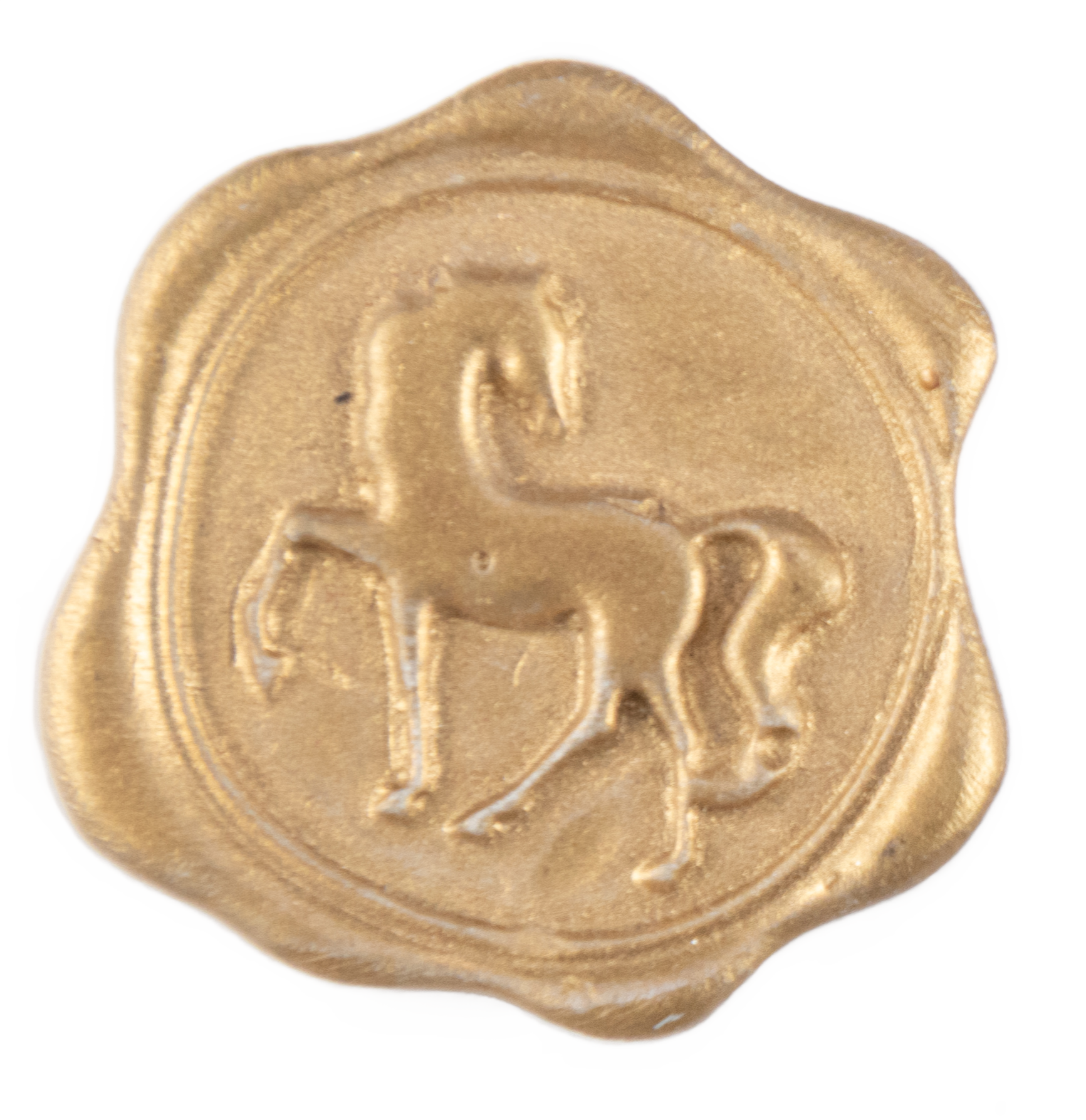 Lacre Resina Caballo Oro