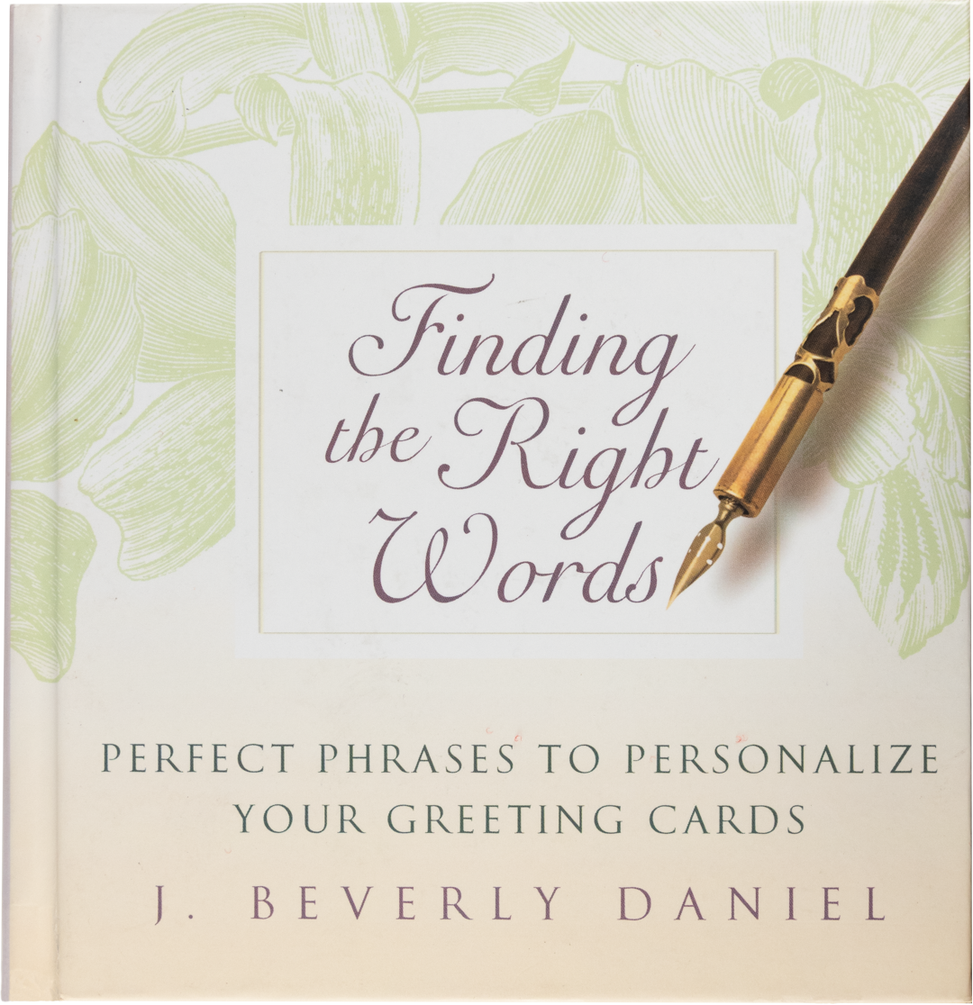 Book Finding the right Words