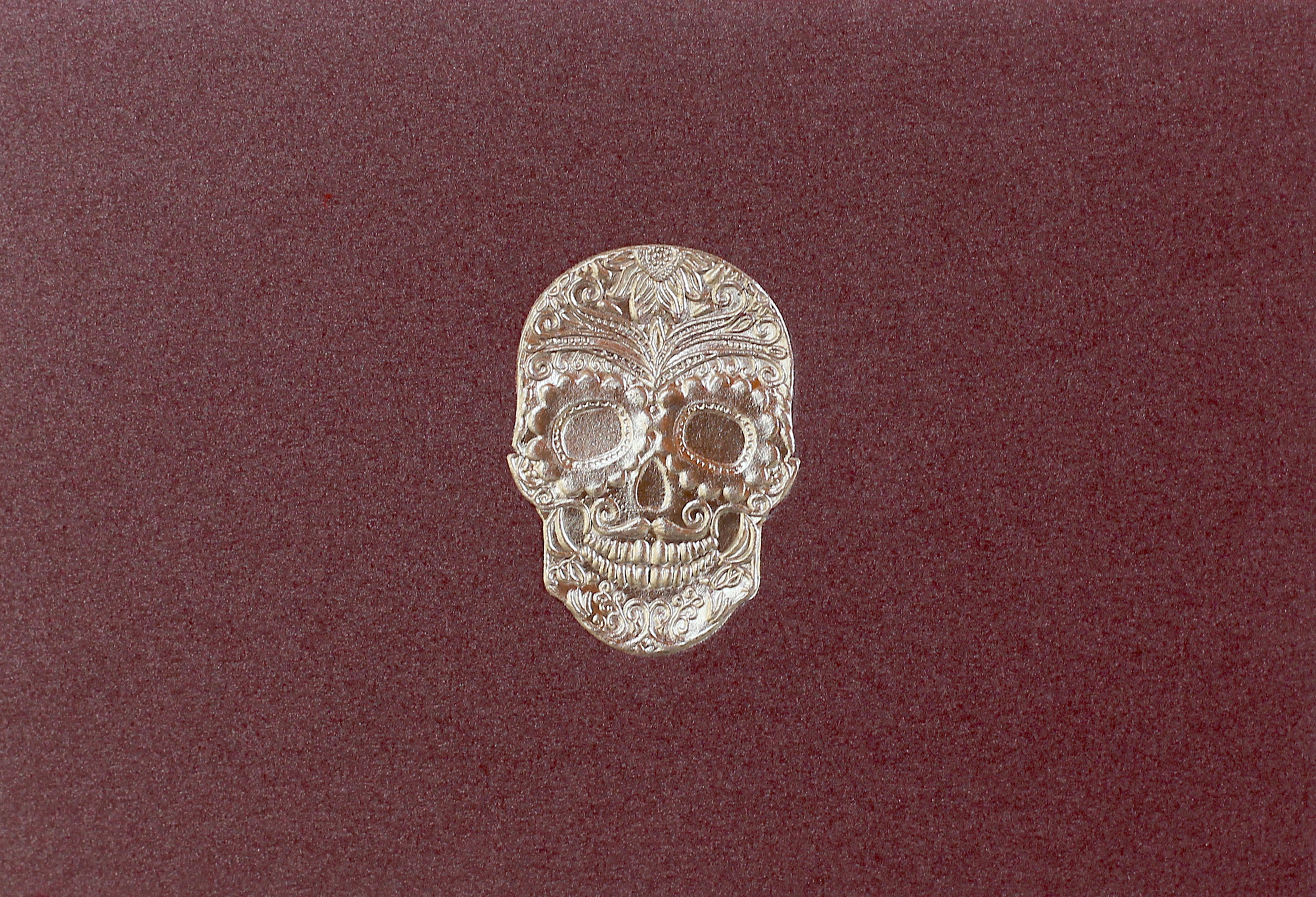 Caja Vidrio Premium Catrín Tarjetas y Sobres