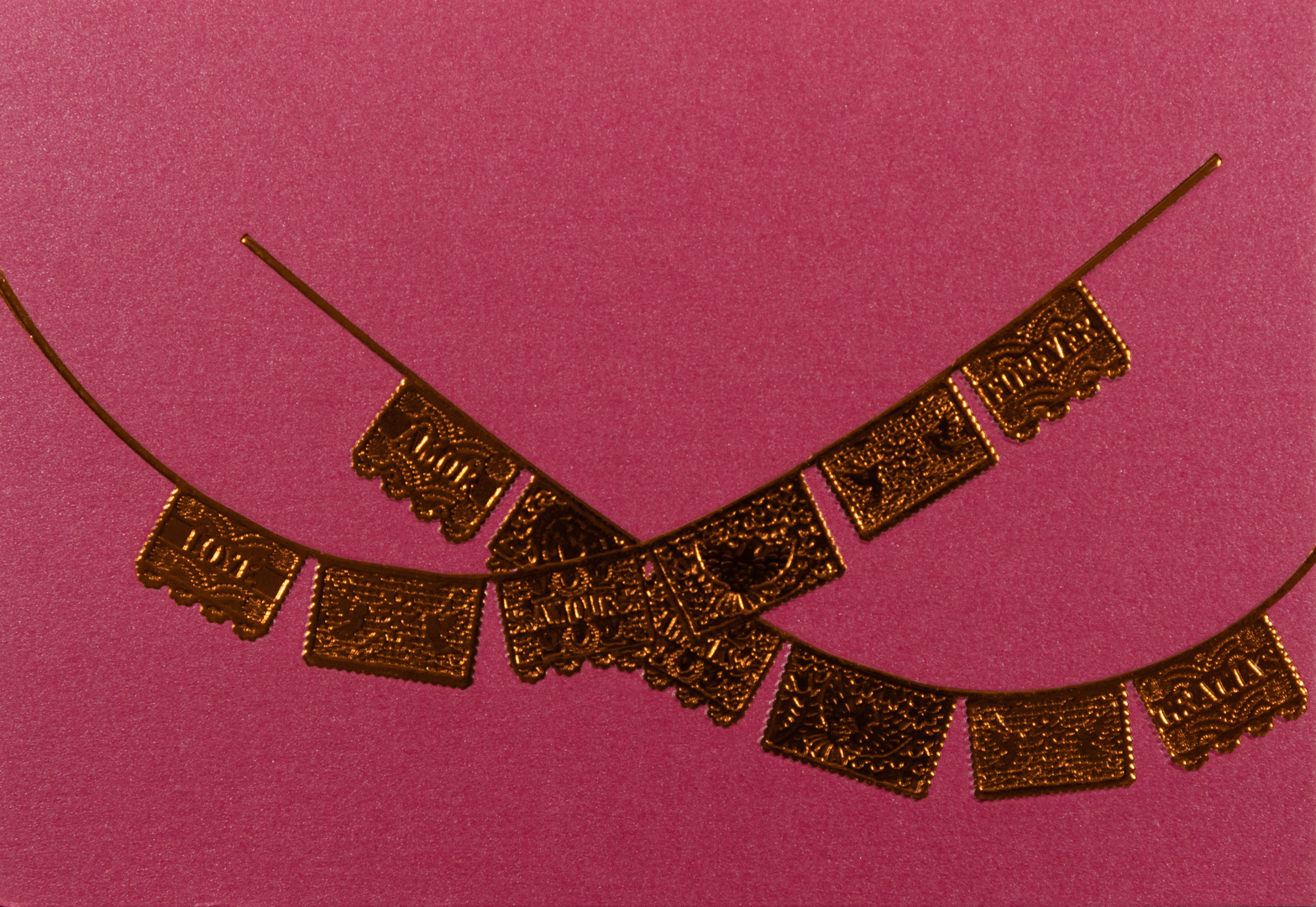 Caja Vidrio Alta Papel Picado Tarjetas y Sobres