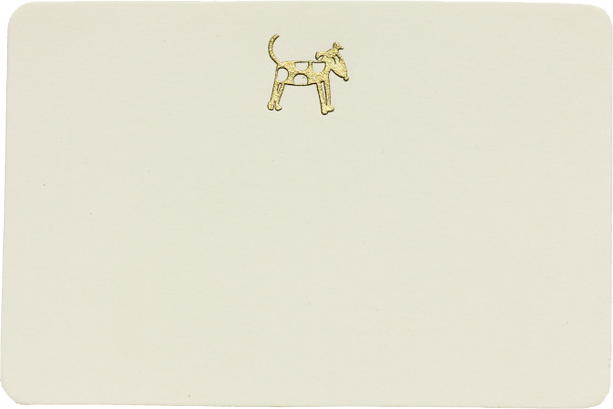 Producto Ready to wear/Listo para llevar -Tarjeta Mediana Esquinas Redondeadas (13.5 x 9 cm) Modelo PERRO en grabado artistístico en alto relieve con tintas metálicas brillantes. Todo elaborado artesanalmente a mano por nuestro equipo de grabadores profesionales. En papeles de alta calidad lisos o texturizados. Hecho a mano en México
Paquete con 10 piezas