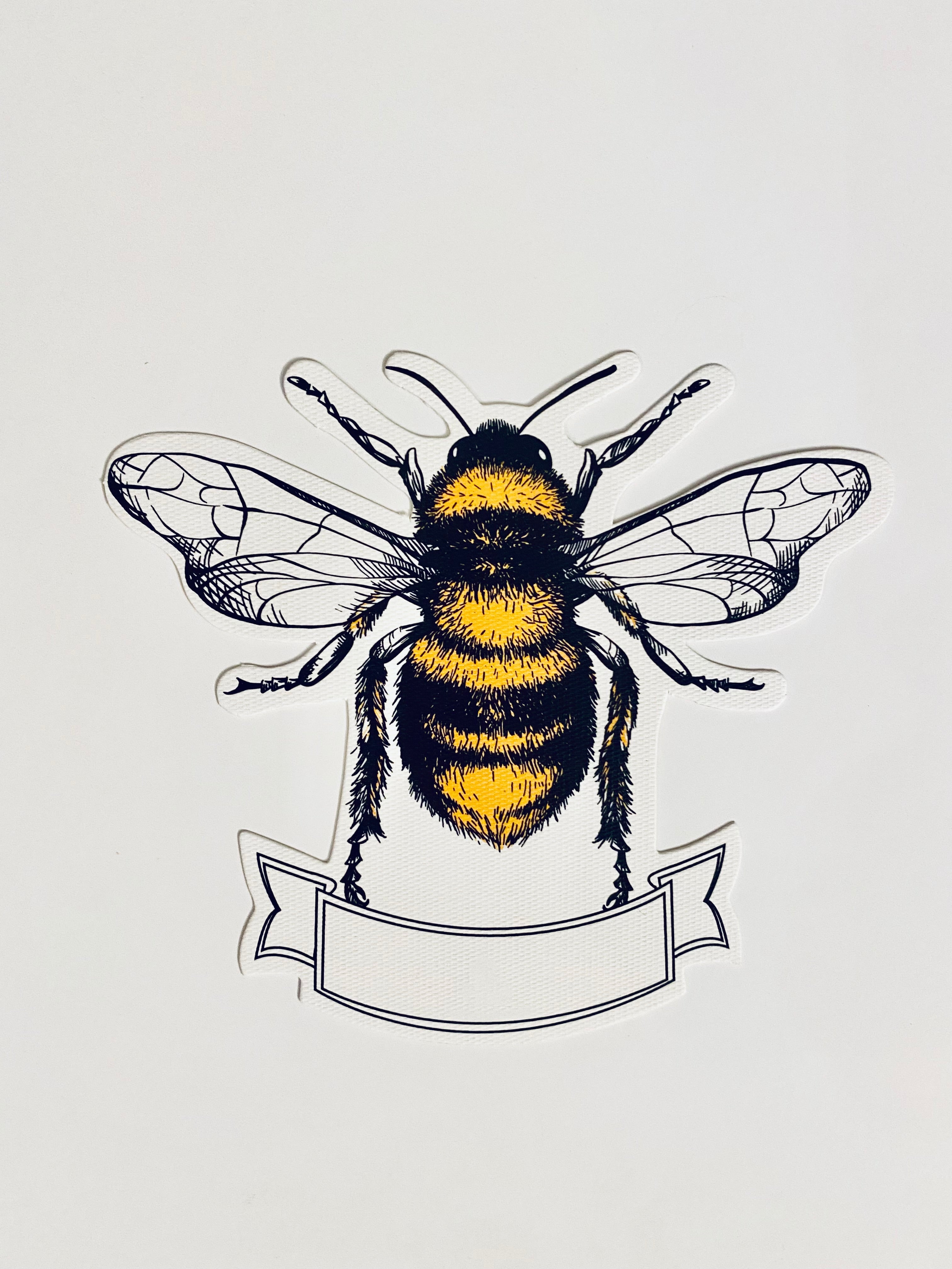 Producto Ready to wear/Listo para llevar - Surtido tarjetas de lugares- Place cards, 12 tarjetas Modelo ABEJA