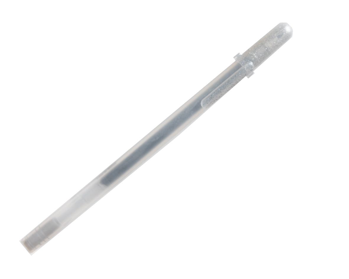 Producto Ready to wear/Listo para llevar - Pluma de gel con tinta plateada. 1 Pizas