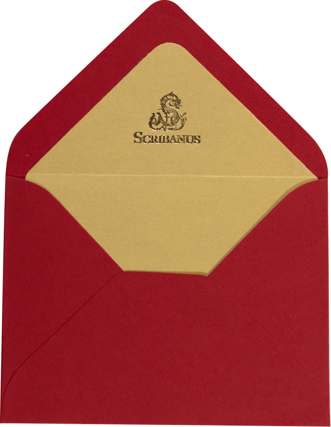 Sobre Chico Rojo Forro Dorado