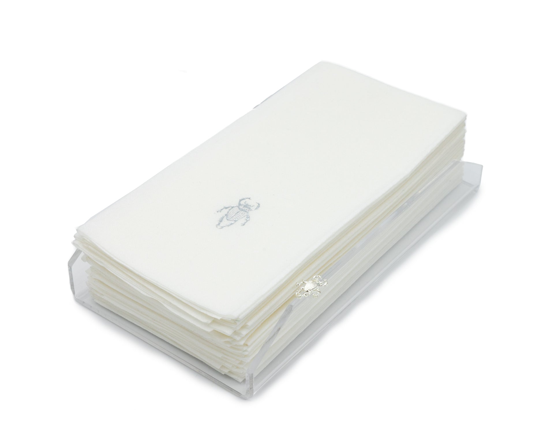 Charola Toallas Blancas Escarabajo