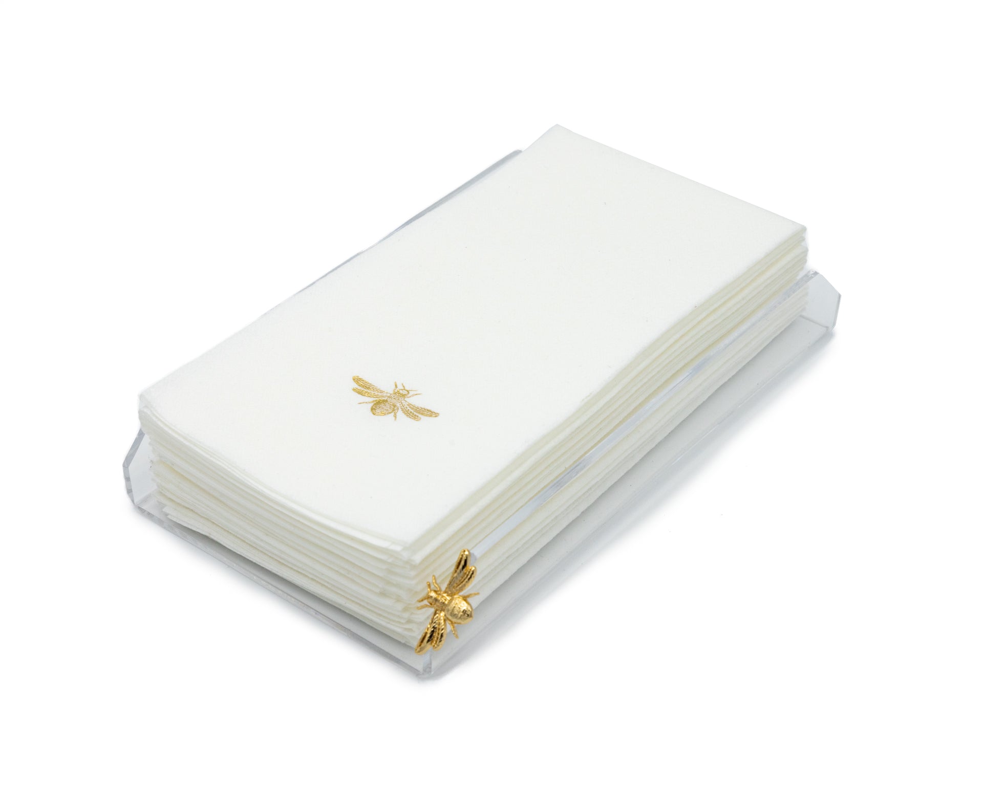 Charola Toallas Blancas Abeja