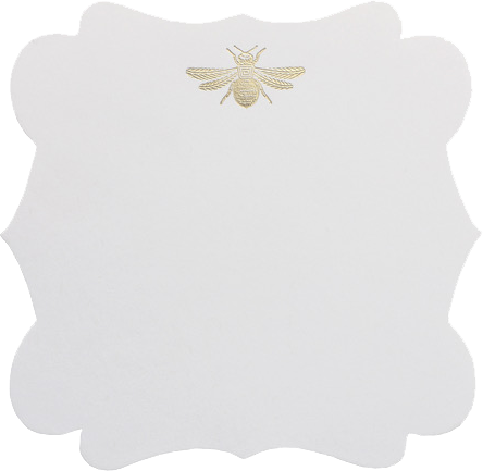 Caja Vidrio Mediana Abeja Tarjetas y Sobres