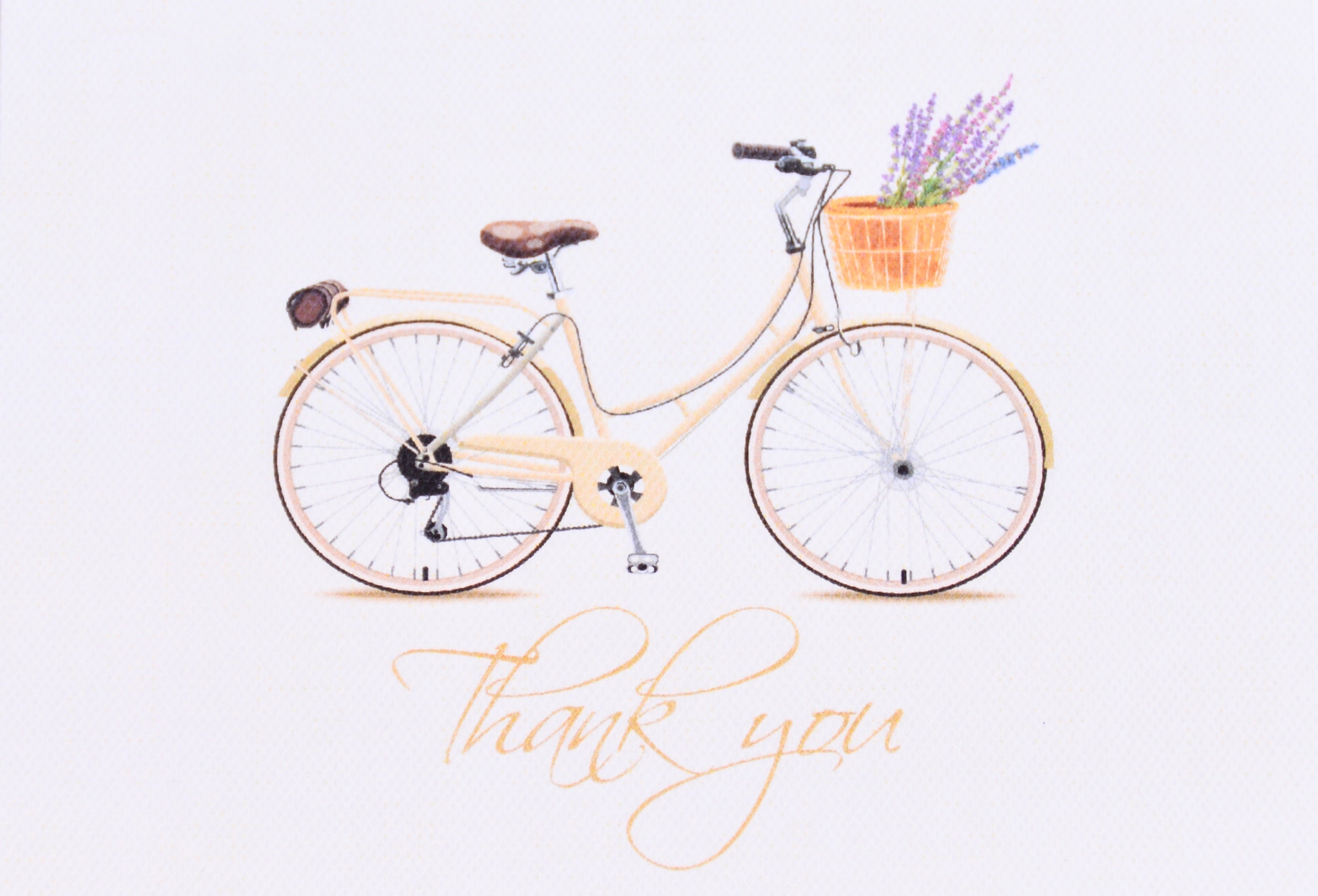 Tarjeta Bicicleta Thank you Mediana | Tarjetas | Scribanus