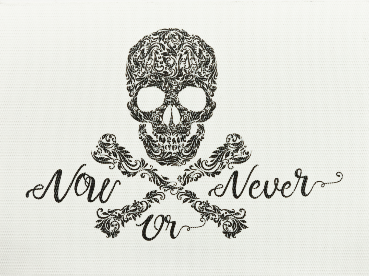 Tarjeta Calavera "Now or Never" Mediana Doble | Tarjetas | Scribanus