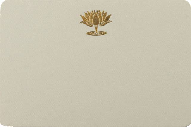Tarjeta Flor de Loto Mediana E/R | NATURALEZA | Scribanus