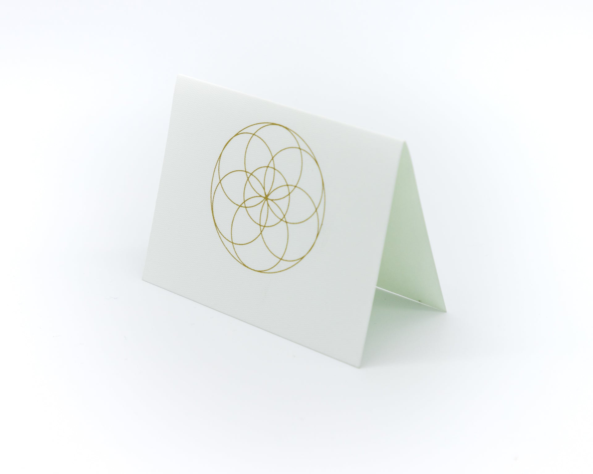 Tarjeta Flor de la Vida Chica Doble | Scribanus