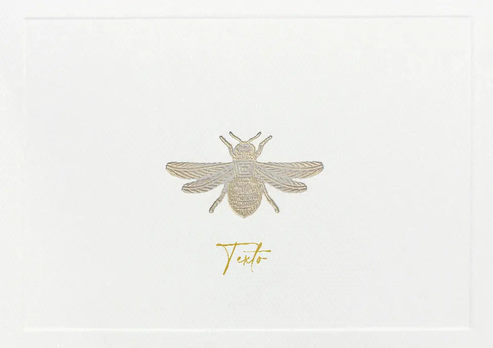 Medium Engraved Bee Card