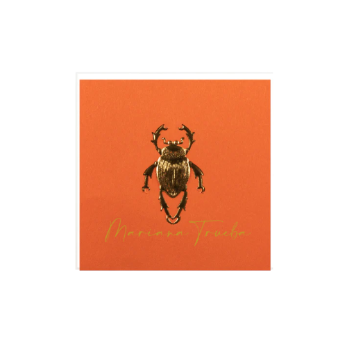 Naranja-Dorado / 6 x 6 cm / 10 piezas