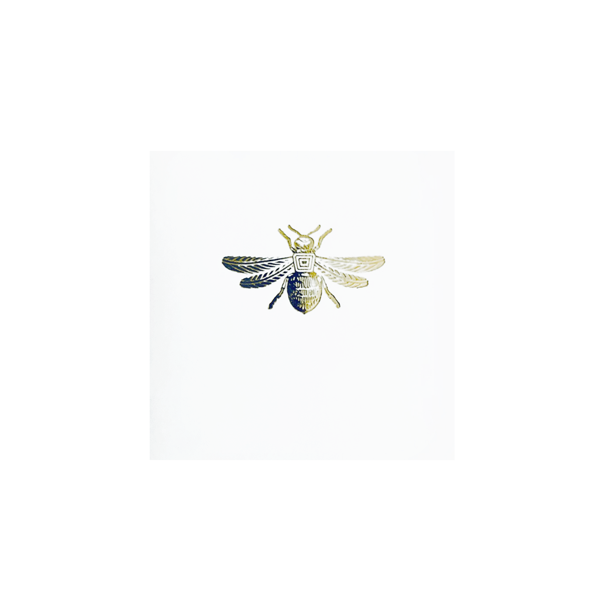 Adherible Abeja Blanca | Tarjetas | Scribanus