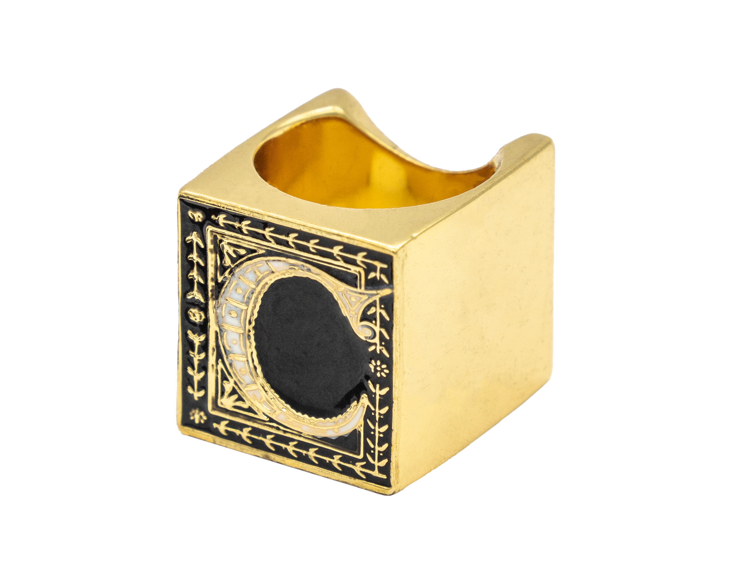 Anillo Cubo Letra C | J: Anillos Cubo Letras | Scribanus