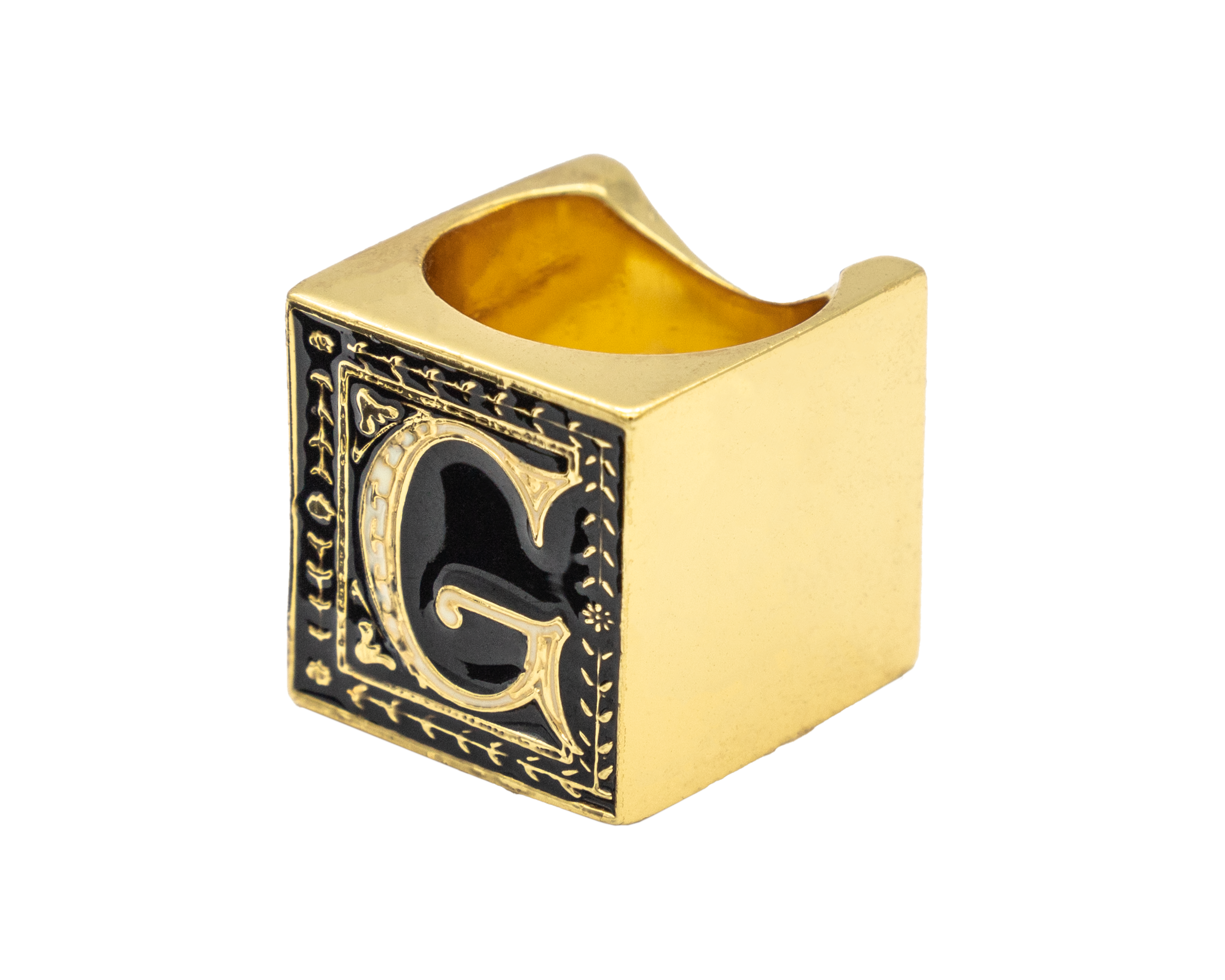 Anillo Cubo Letra G | J: Anillos Cubo Letras | Scribanus
