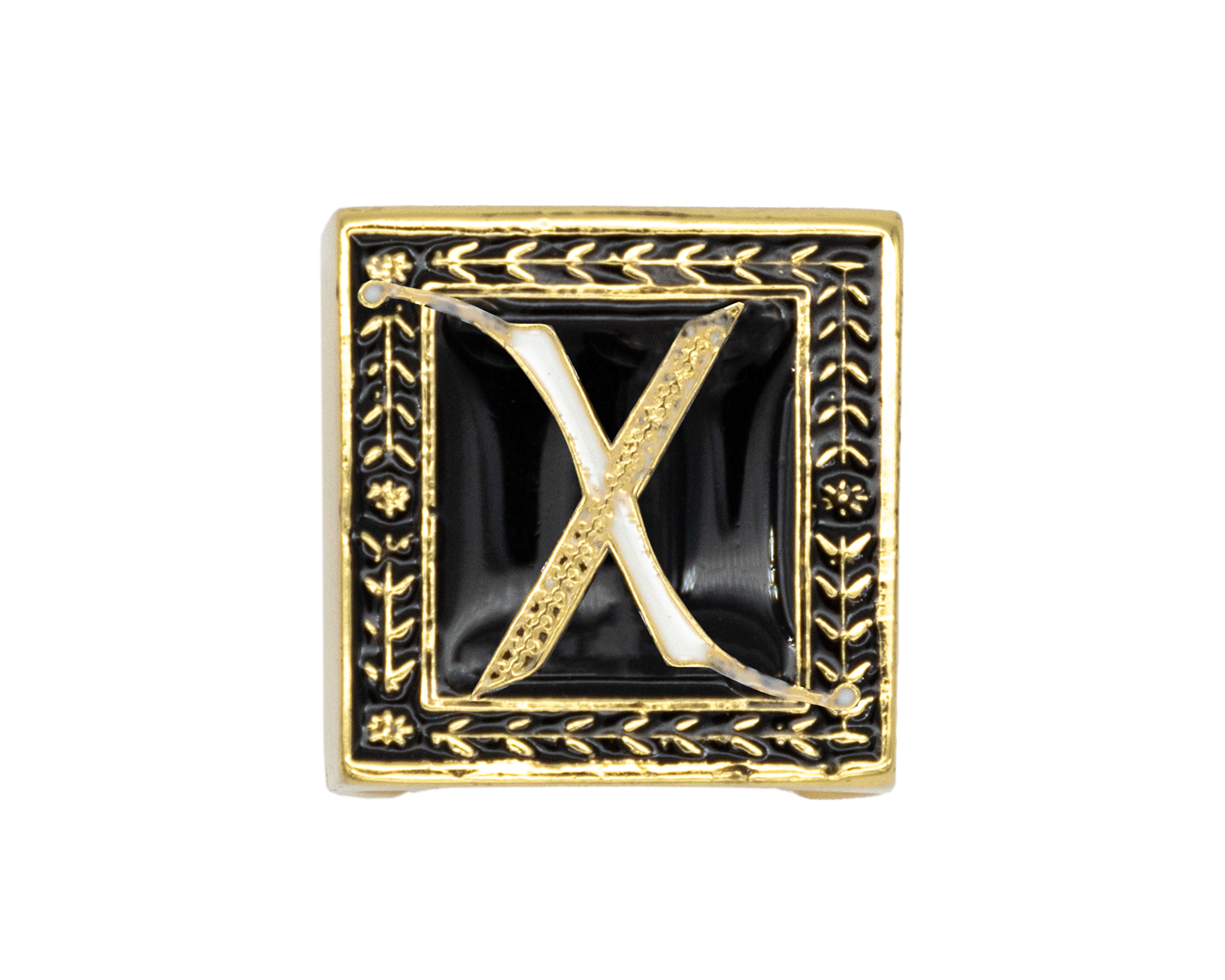 Anillo Cubo Letra X | J: Anillos Cubo Letras | Scribanus
