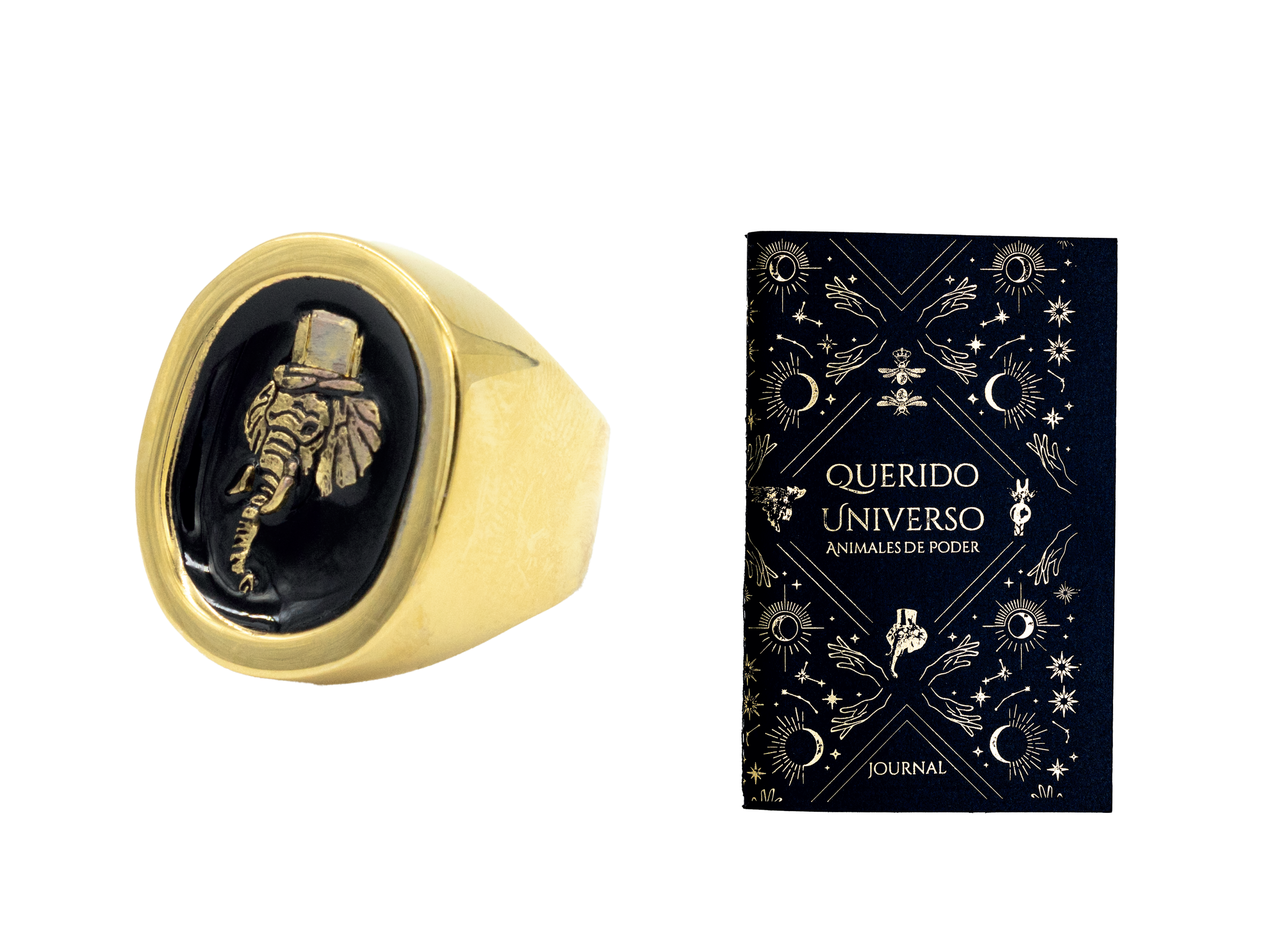 Anillo Elefante Negro | J: Animales de Poder | Scribanus