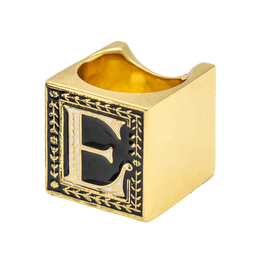 Anillo Cubo Letra E
