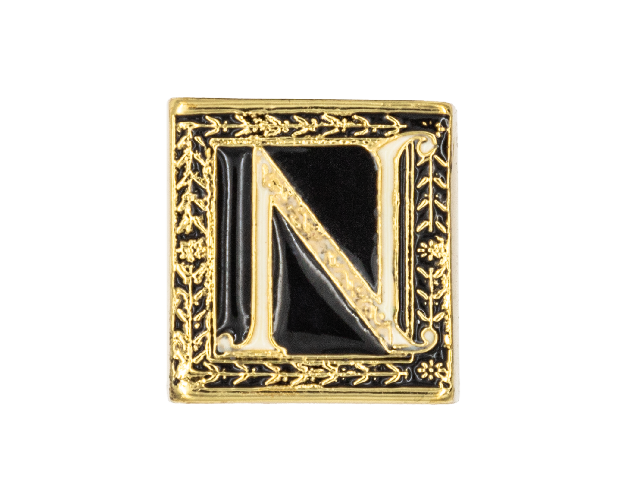 Anillo Cubo Letra N