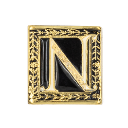 Anillo Cubo Letra N