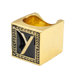 Anillo Cubo Letra Y