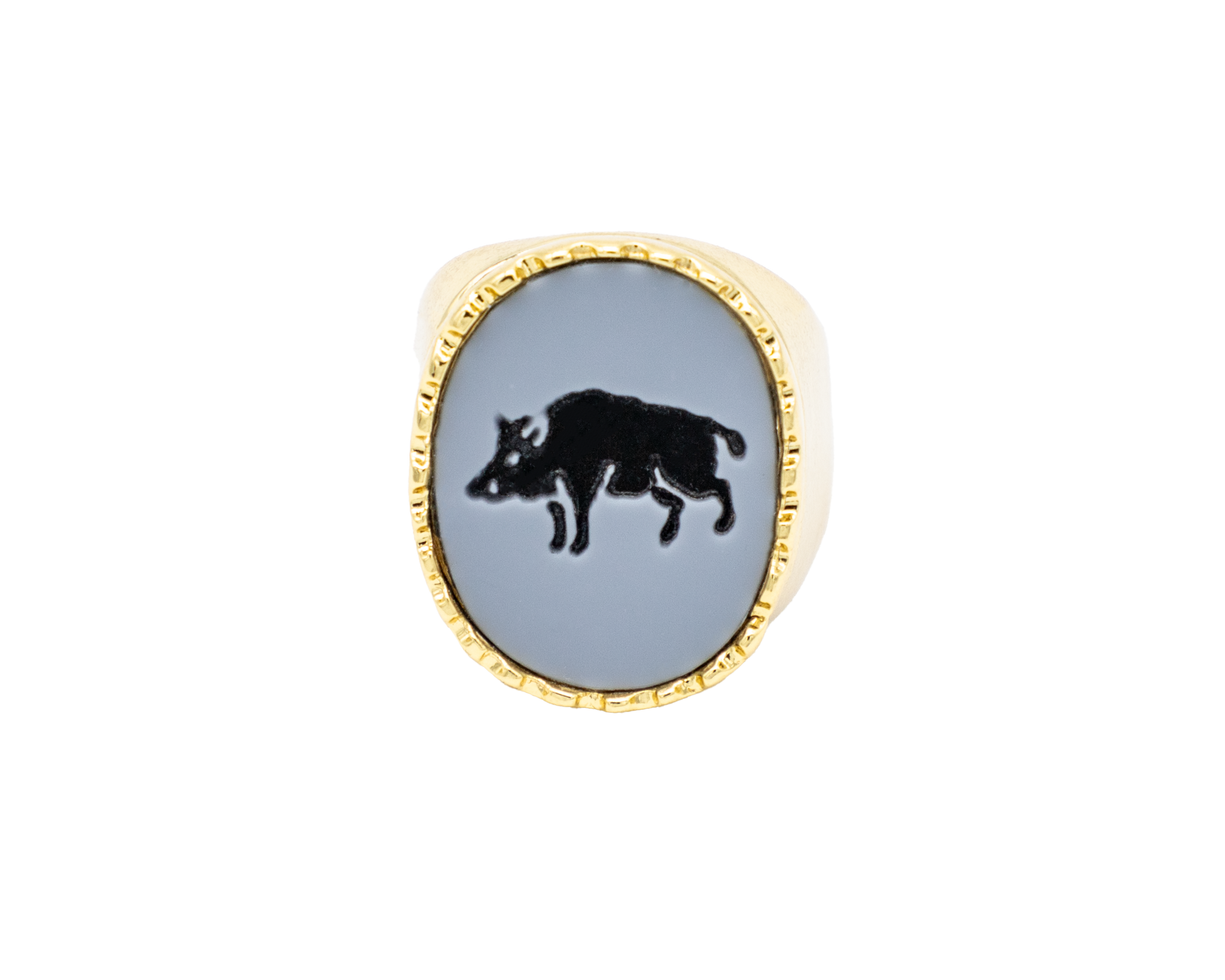 Anillo Jabalí intaglio