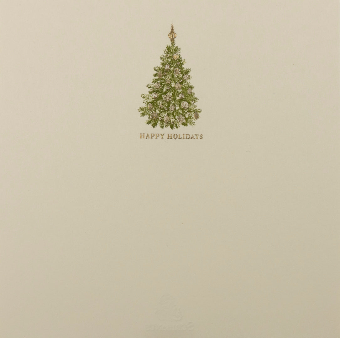 Tarjeta Árbol de Navidad Grande - Personalizable