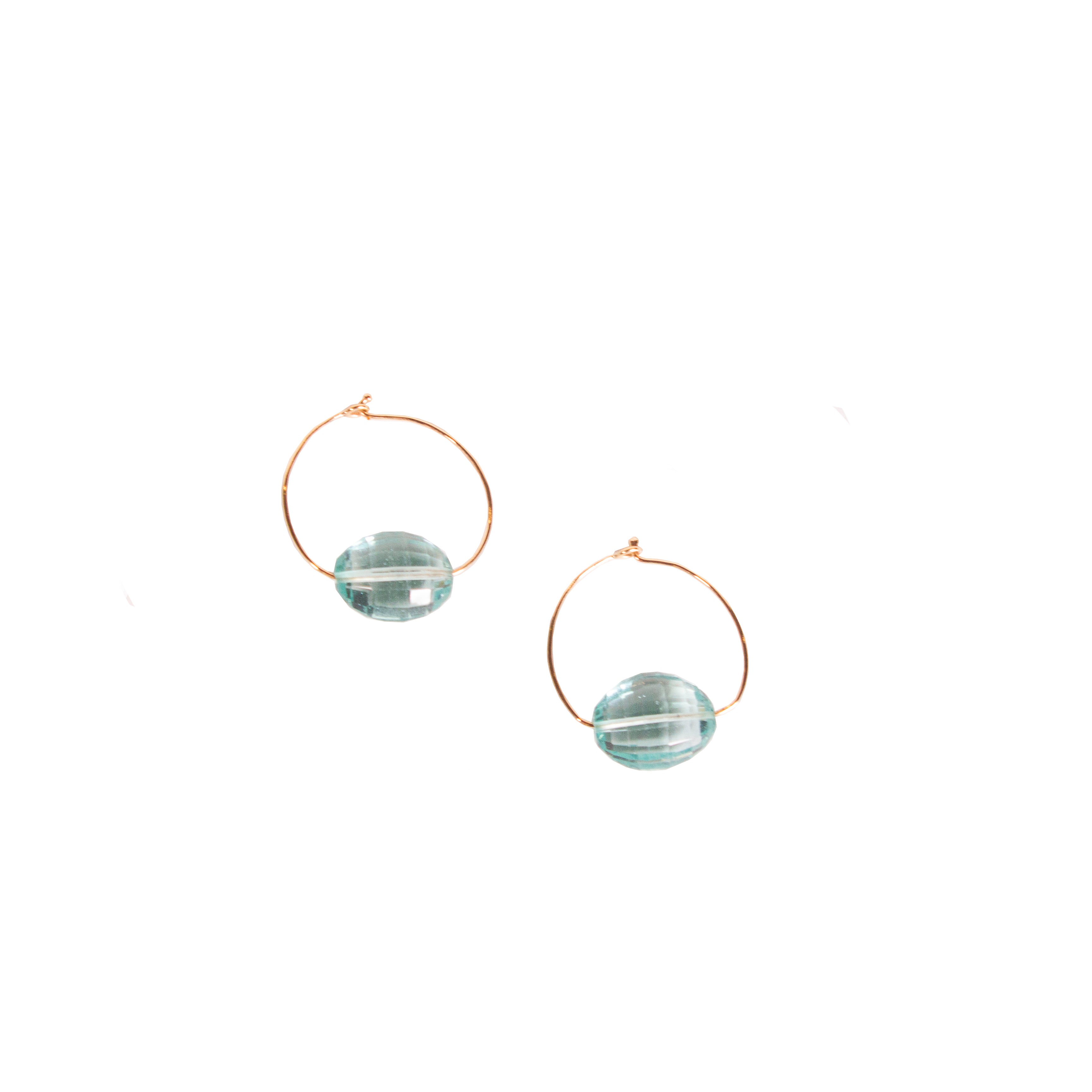 Crystallis Girls Earrings Crystal Aquamarine