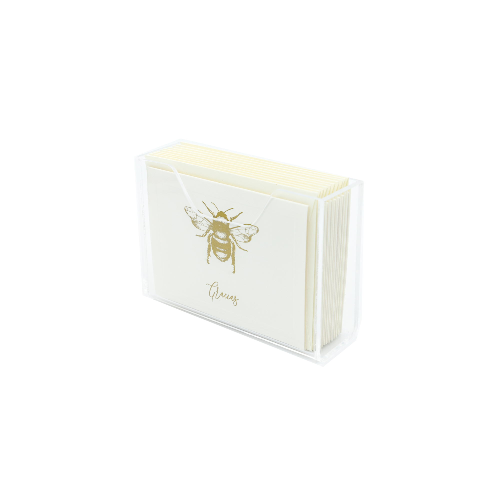 Bolo Abeja "Gracias" estuche acrílico | C: Bolos | Scribanus