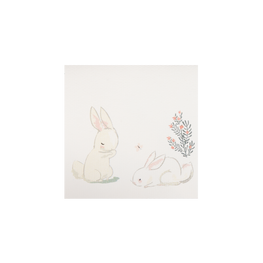 Tarjeta Conejos Cute Mini Doble