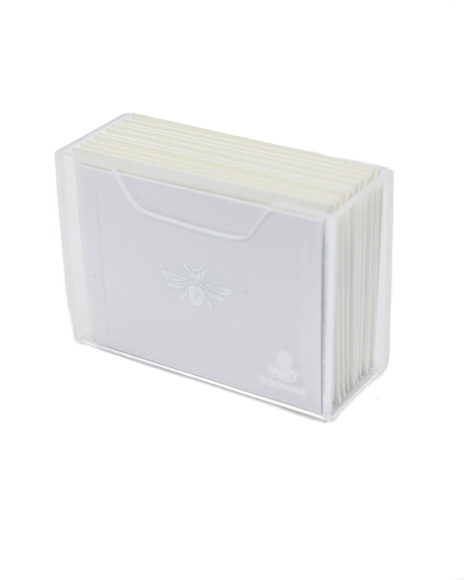 Caja Acrílico Abeja Plata | Scribanus