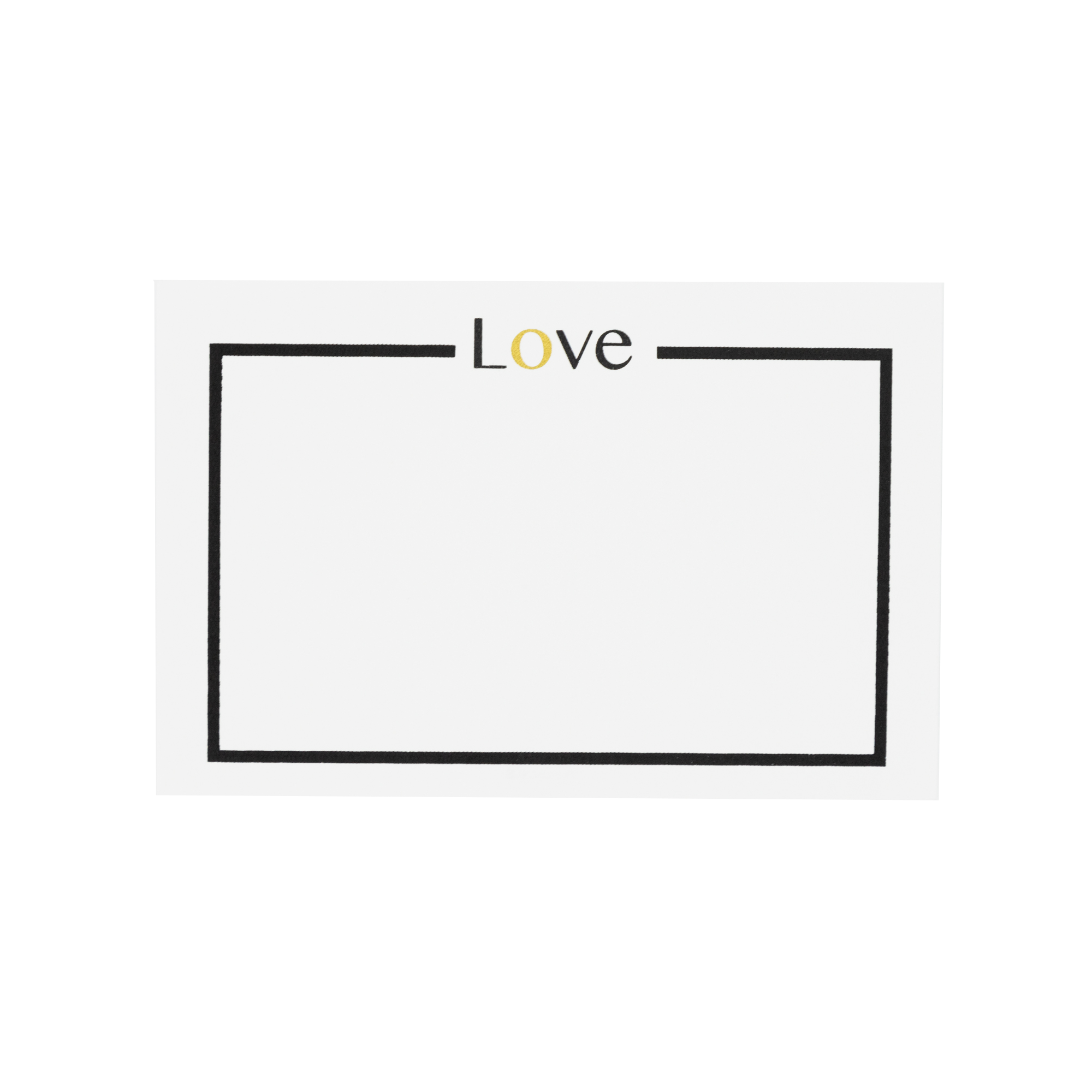 Caja Acrílico Love Box Negro Oro | Scribanus