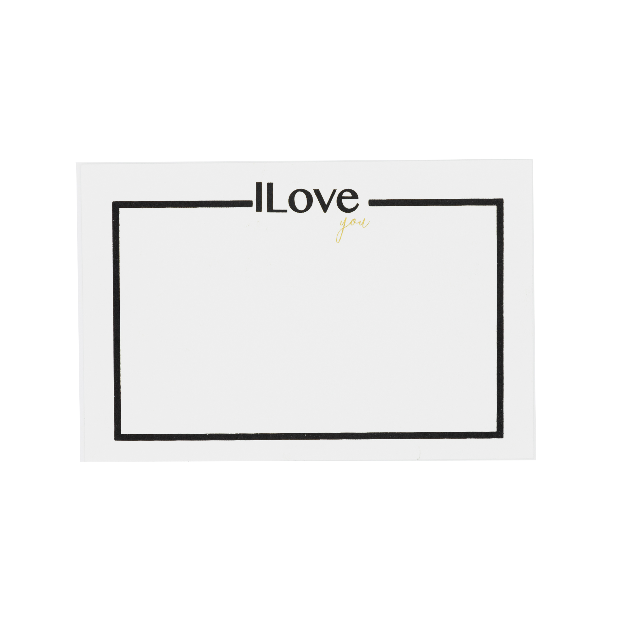 Caja Acrílico Love Box Negro Oro | Scribanus