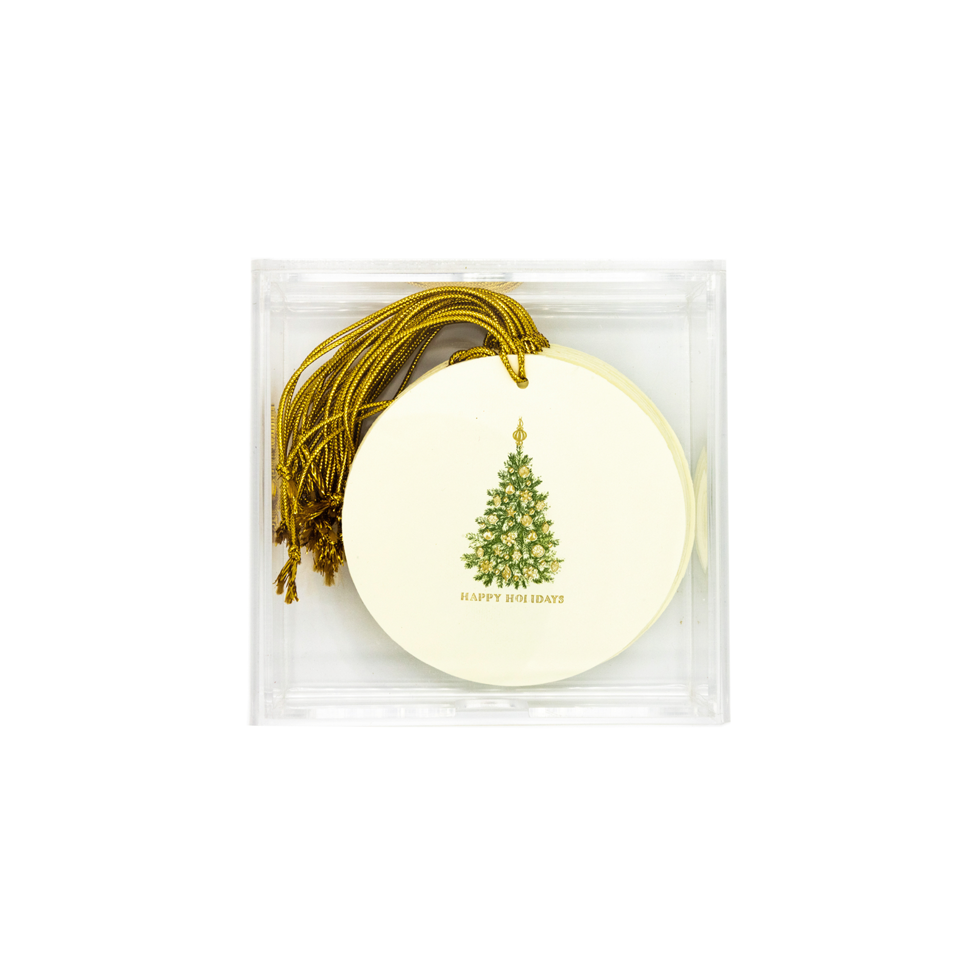 Caja Acrílico Medallones Árbol Navidad | CT: Cajas de Acrílico | Scribanus